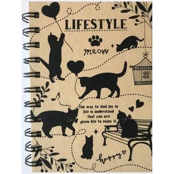Blok Blok kroužková vazba 10,5 x 15 cm, linkovaný, s kočkami