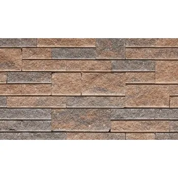 Zahradní obrubník CS-BETON Skladba 5 kamenů NATURBLOK výška 150 mm caoba