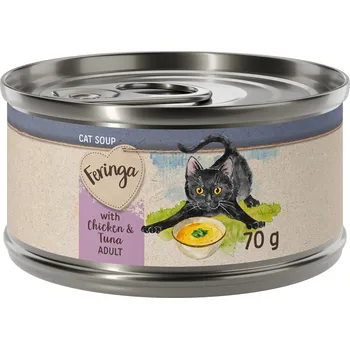 Krmivo pro kočku 12x70g Feringa Cat Soup - kuřecí a tuňák
