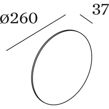 Lampička Wever & Ducré Lighting WEVER & DUCRÉ Miles 3.0 kulatá stěna Ø 26cm bílá LED 9,1 W celkem - Doprava zdarma