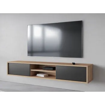 Televizní stolek Závěsný televizní stolek FRIDA typ 40 délka 180 cm dub/antracit