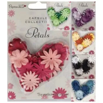 Kytky na scrapbooking 30ks modré