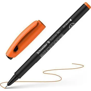 Liner "Topliner 967", oranžová, 0,4mm, SCHNEIDER