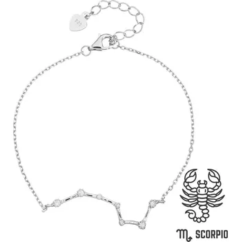 Náramek JKB Jewel Stříbrný náramek se zirkony Znamení zvěrokruhu ŠTÍR