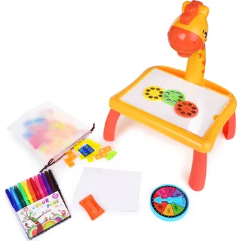 ŽIRAFA | 2v1 projektor & logická hra | omalovánky & kostky Dedra