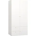 Dvoudveřová šatní skříň Reli s plnými dvířky