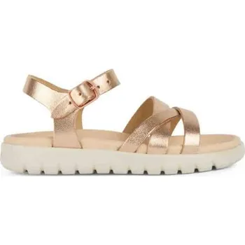 Dívčí obuv Dívčí sandály Geox SOLEIMA 38 Zlatá, Bílá