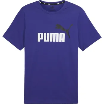 Pánské tričko Puma ESS+ 2 Col Logo Tee Lapis Lazuli 586759 05 M Velikost: L