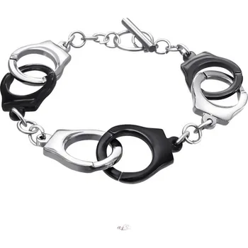 Náramek Prosperk Pánský náramek ocelová pouta S0685