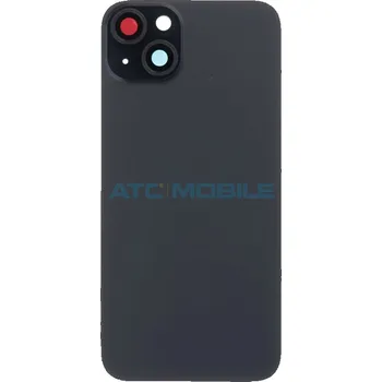 Náhradní kryt pro mobilní telefon iPhone 15 Plus zadní kryt s logem, rámem včetně magnetů a sklíček kamer černý (OEM) a zpět 28 Kč s ATC Clubem