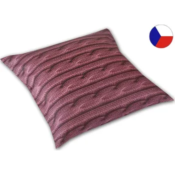 Povlak na dekorativní polštářek Luxusní saténový povlak na polštář 40x40 GEON Copy vínové