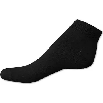Pánské ponožky Bambusové kotníkové ponožky s lycrou 43/45 Hladké černé