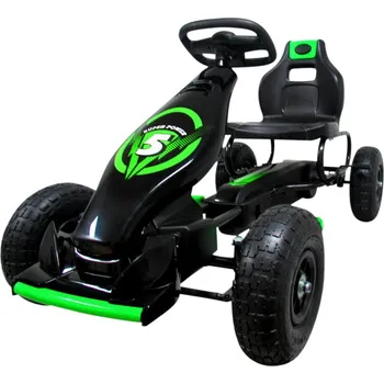 Dětské šlapadlo Dětská šlapací motokára Monster GREEN