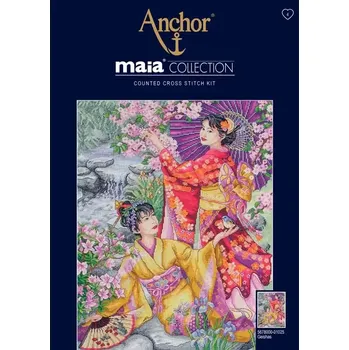 Vyšívací vzor Anchor Maia Collection 5678000-01025 Gejša