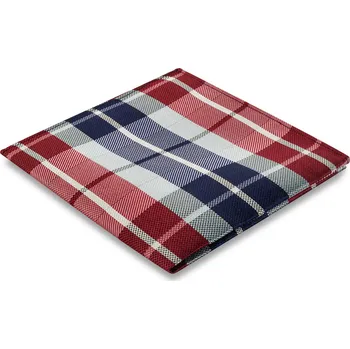 Kravata Modrovínový hedvábný károvaný kapesníček do saka - Bohemian Revolt