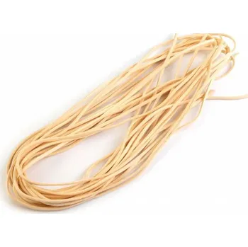 Řemínek imitace kůže šíře 3 mm, 10 ks krémová