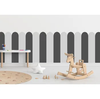 Tapeta Textilní samolepící tapeta - Oblouk - Šedá barva Kombinace, 80cm