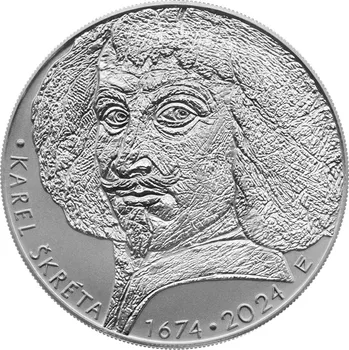Stříbrná mince 200 Kč Karel Škréta 350. výročí úmrtí 2024 standard