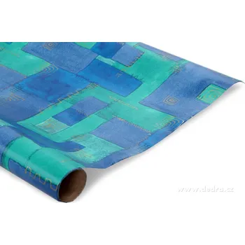 Balící papír Dárkový balicí papír modro/zelený