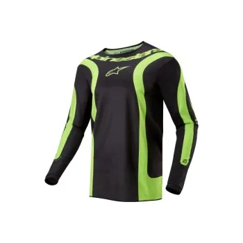 Moto dres Mx Dres Alpinestars Fluid Lurv Jersey Black/Yellow Fluo 2024, Velikost M