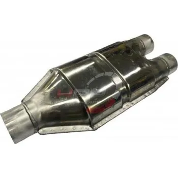 Střední díl výfuku Náhrada katalyzátoru (rezonátor) ProRacing 2x 55mm - 1x 60mm - ocel