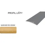 A 71 PŘECHODOVÉ LIŠTY - SAMOLEPÍCÍ, šíře 80 mm Barva: Dub, Zvolte délku: 100 cm