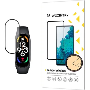 Příslušenství k chytrým hodinkám Wozinsky hybridní 3D sklo na displej hodinek na Xiaomi Mi Band 8 - černé