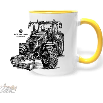 Hrnek - Traktor New Holland T8 Genesis S Barva: Žlutá
