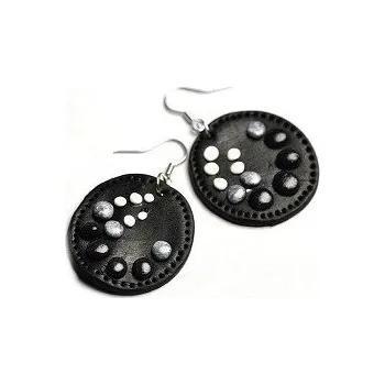 Náušnice Fimos Náušnice Fimo ostrov kamínků S4119