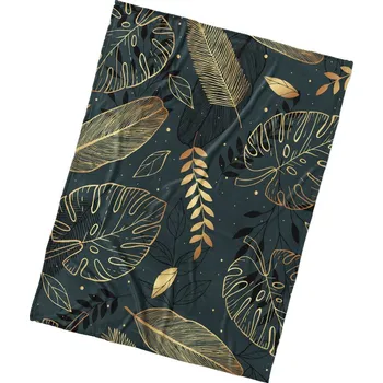deka Mikroplyšová deka Zlaté Listy 150x200 cm