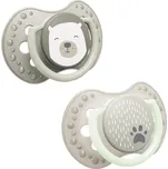 LOVI Dudlík silikonový dynamický mini BUDDY BEAR 0-2m 2ks