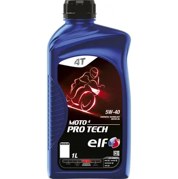 Elf Moto 4 Pro Tech 5W-40 - 1l (Motorový olej doporučený pro všechny mechanicky namáhané čtyřtaktní motocyklové motory)