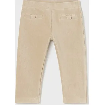 Kalhoty natahovací velurové béžové BABY Mayoral velikost: 68 (6 měsíců)