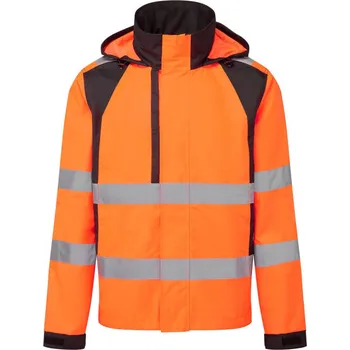 pracovní bunda PORTWEST Bunda WX2 CD860 Eco Hi-Vis do deště, výstražná POR-CD860OBRXXXL 3XL Oranžová/černá