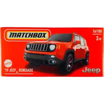 auto na autodráhu Matchbox 19 Jeep Renegade červený