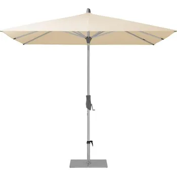 Slunečník Glatz Slunečník Alu-Twist, Glatz, čtvercový 240x240 cm (2,4x2,4 m), rám eloxovaný hliník, potah polyester 220 g/m2 barva natur