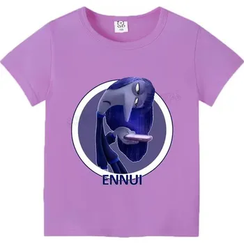 Dívčí tričko Disney Dětské barevné tričko s potiskem V hlavě 2 (Inside Out 2) Barva: fialové (Ennui), Velikost: 150