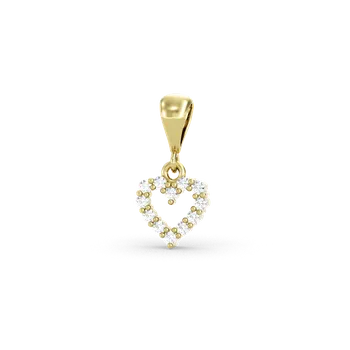 Přívěsek SOLUNA Zářivý zlatý dětský přívěsek se zirkony MARIE žluté zlato