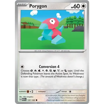 Sběratelská karetní hra Pokémon TCG Porygon 137/165 - Reverese Holo