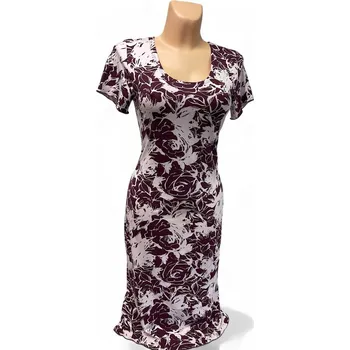 Dámské šaty Vínové šaty 38 ENA, Barva Vínová, Velikost M 38 , Materiál 96% Viskoza 4% Lycra