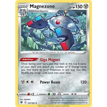 Sběratelská karetní hra Pokémon TCG Magnezone 107/189 - Reverse Holo