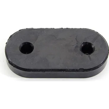 Černý gumový doraz na rampu FLOMA - 11,8 x 6 cm a tloušťka 1,7 cm (87651201) FLOMAT