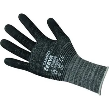 Pracovní rukavice Rukavice pracovní CANARD (vel.10) - povrstvené dlaň a prsty černý nitril