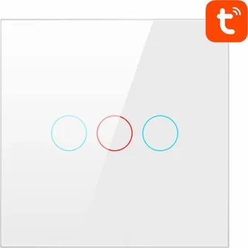 Centrální jednotka pro chytrou domácnost Smart Light Switch WiFi Avatto TS02-EU-W3 3 Way TUYA (white)