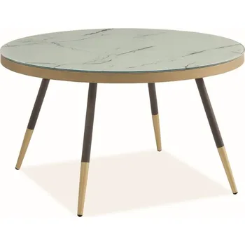 Konferenční stolek Stolek konferenční mramor/černá VEGA B