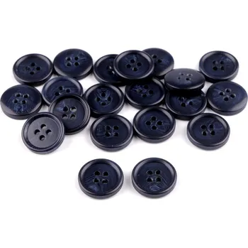 Knoflík Knoflík oblekový velikost 24", 28", 32", 36", 40" 20 kusů - 2 (28") modrá tmavá