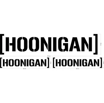 Polep vozidla Home Deco Auto nálepka - "Hoonigan"