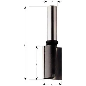 Fréza CMT Orange Tools C17414211 - Drážkovací fréza na dřevo pr. 14 x 30/ 70 mm HM, stopka 8 mm se zavrtávacím zubem