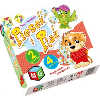 Puzzle Multigra skládačka puzzle Pes a Pták 2v1