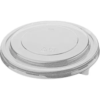 Jednorázové nádobí VIBAL Víčko čiré PET pro salátové misky O185mm 50ks/6bal
